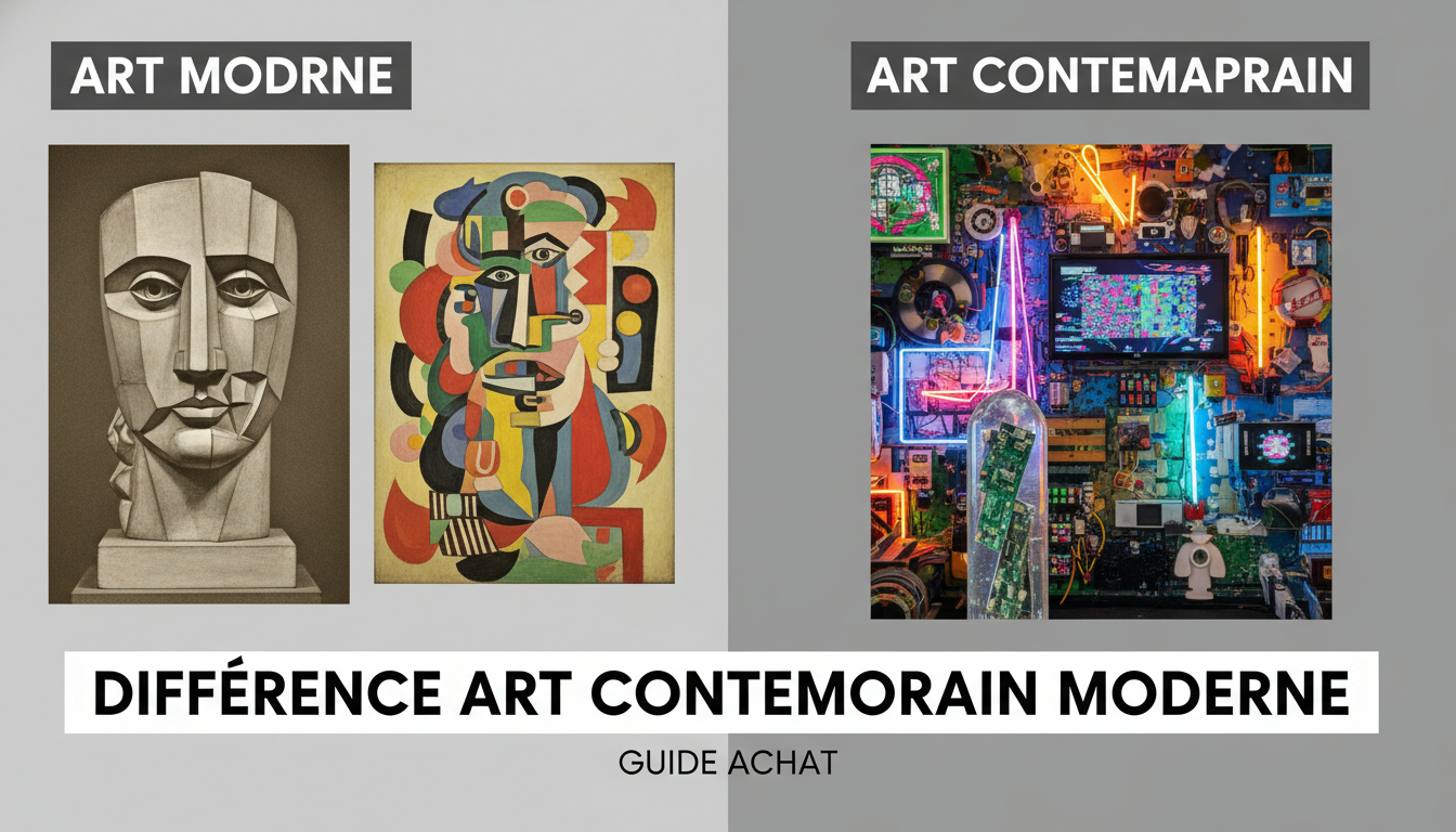 Différence Art Contemporain Moderne : Guide Achat