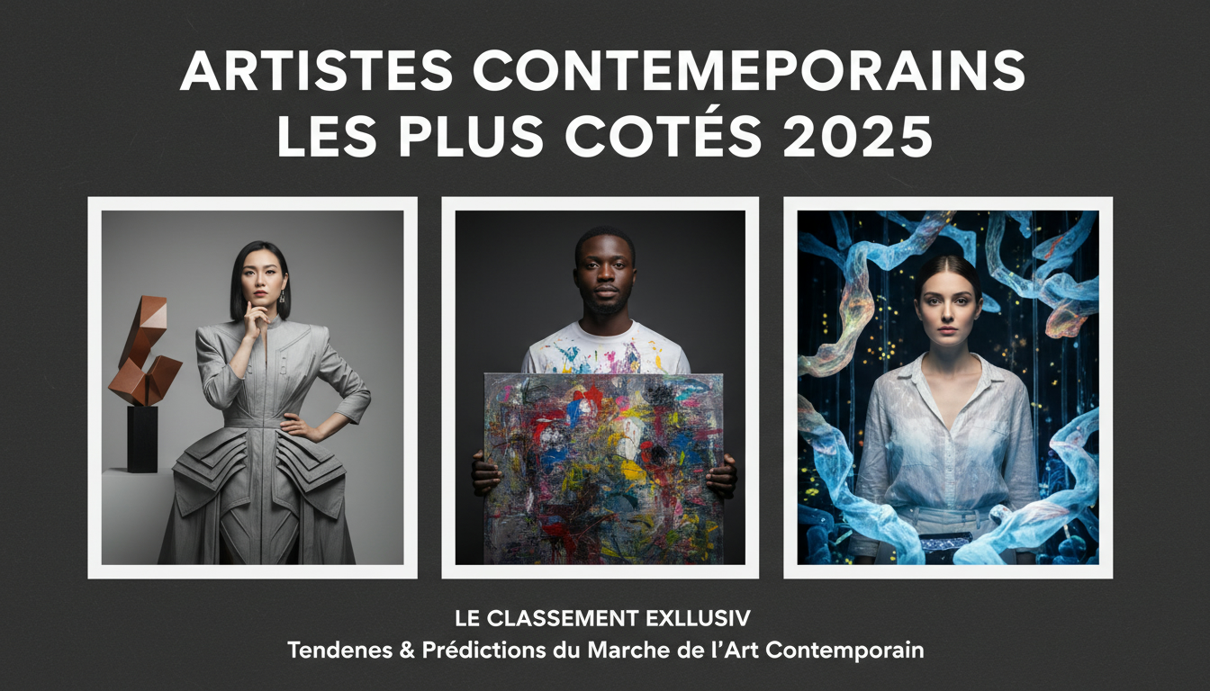 Artistes contemporains les plus cotés 2025