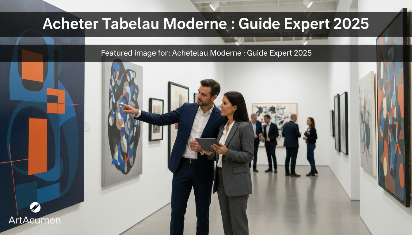 Acheter Tableau Moderne : Guide Expert 2025