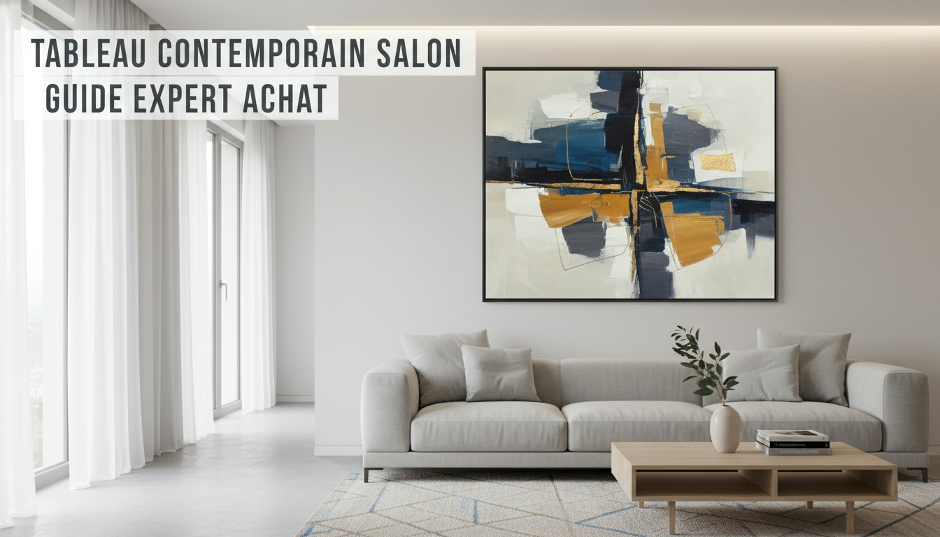 Tableau contemporain salon : Guide expert achat