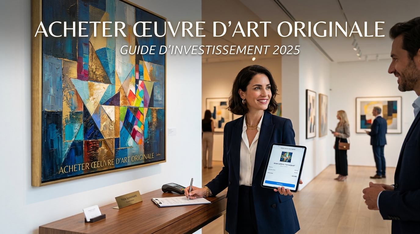 Acheter œuvre d’art originale : Guide d’investissement 2025