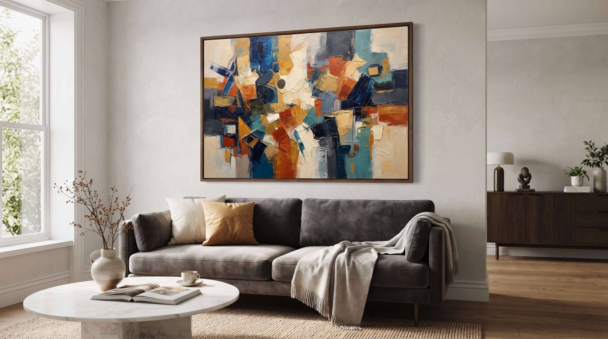 Tableau abstrait contemporain : L’art de sublimer son salon
