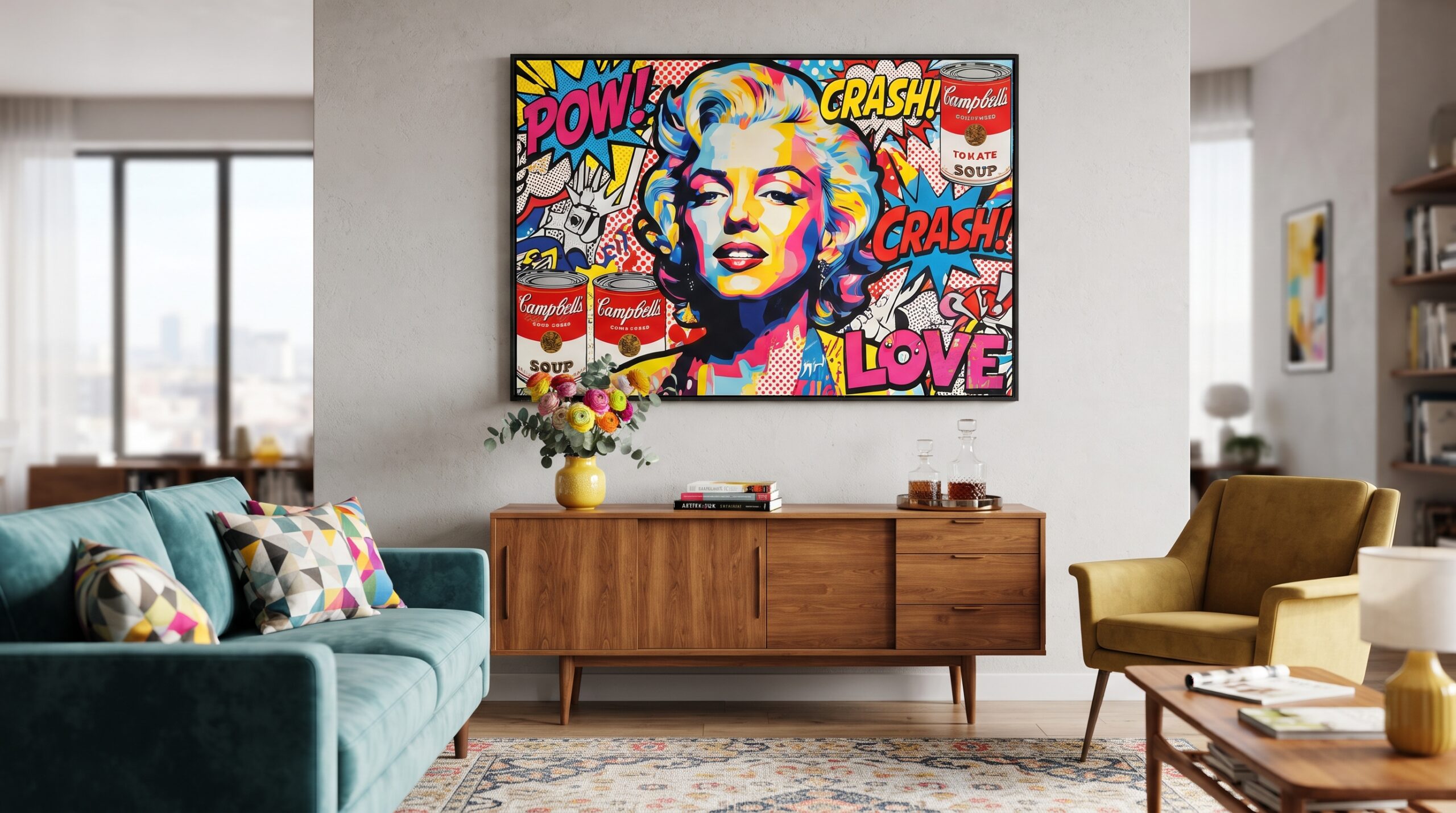 Tableau Pop Art : L’art de dynamiser une pièce de vie