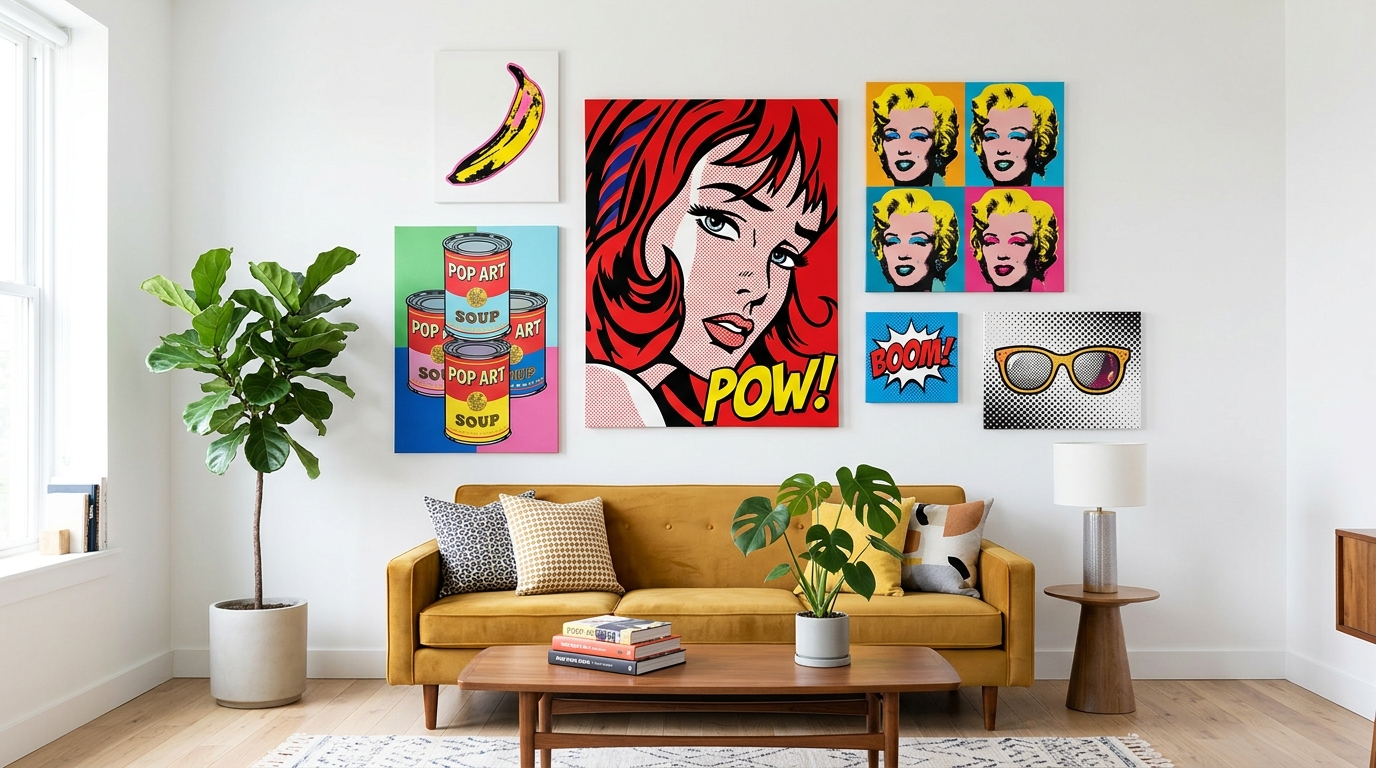 Tableau Pop Art : L’art de créer une galerie murale unique