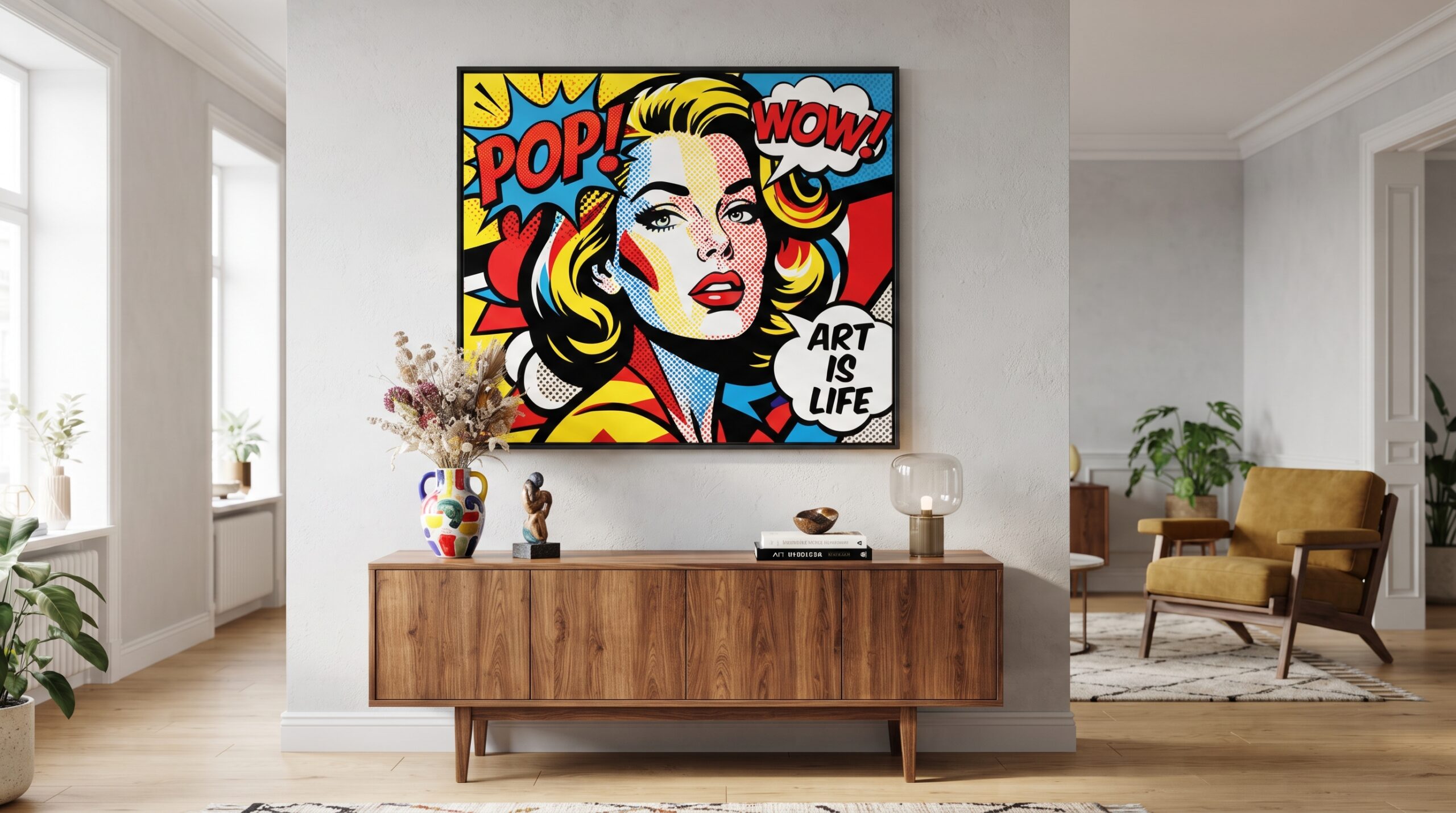 Tableau Pop Art : sublimer vos espaces avec audace
